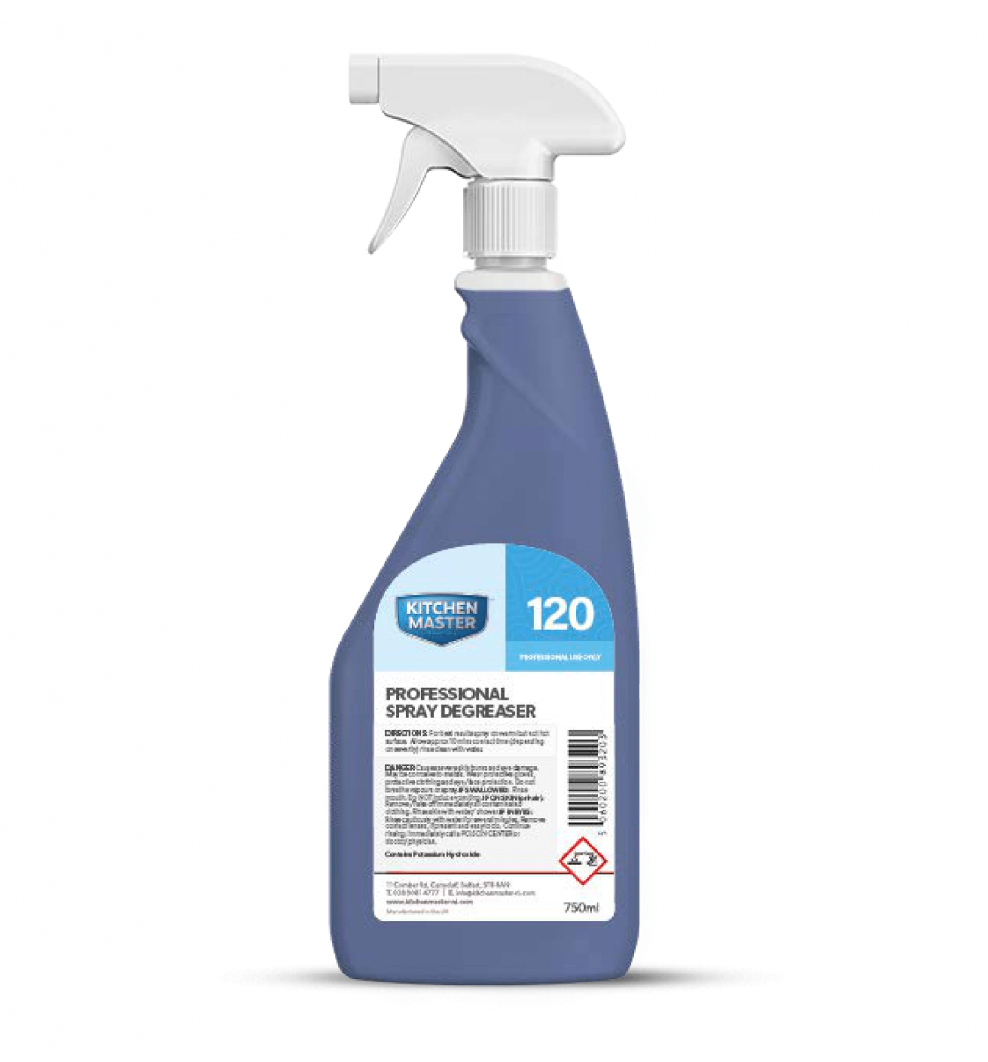 Professional Spray Degreaser 120 Kitchenmaster The Hygiene Specialists   120 Professional Spray Degreaser 750ml 1 1429x1536 